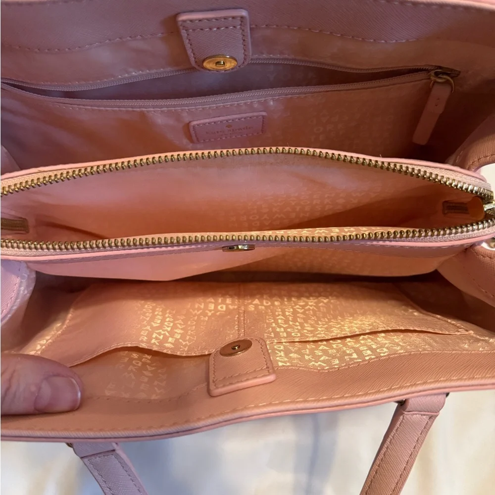 Kate Spade Cameron Street Candace Satchel Pink Saffiano Leather Crossbody S338